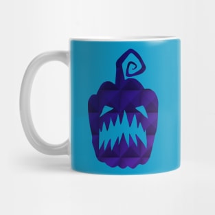 Single Pumpkin Scary Face Mug